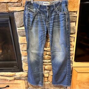 Ariat real denim relaxed, boot, cut jeans women’s size 32L